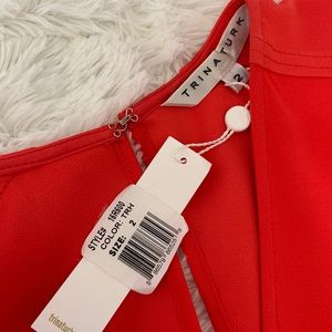 Jumpsuit , red , modern